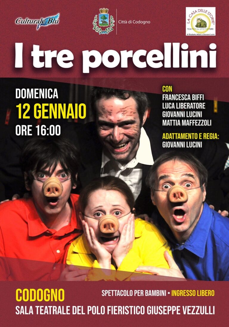 I tre porcellini: uno spettacolo per bambini