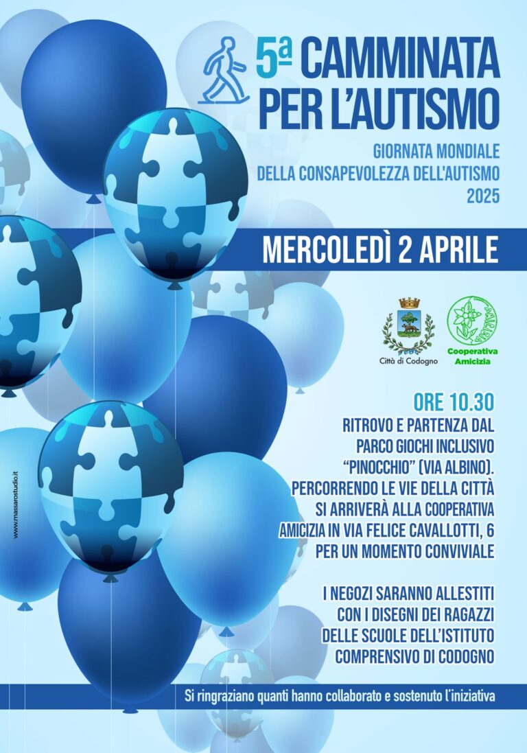 La quinta “Camminata per l’autismo” a Codogno