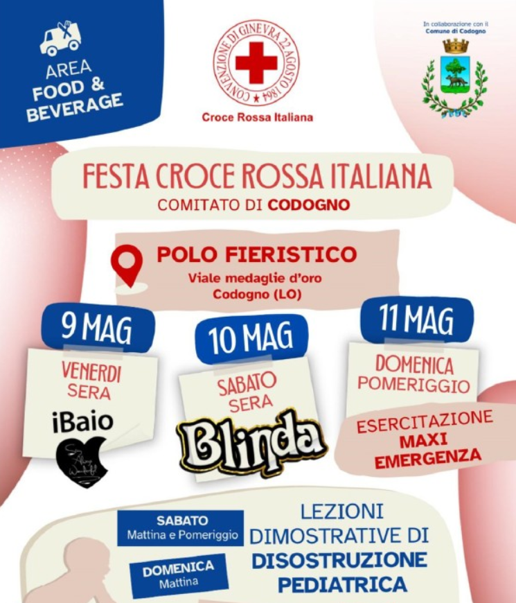 Festa della Croce Rossa al Polo Fieristico di Codogno