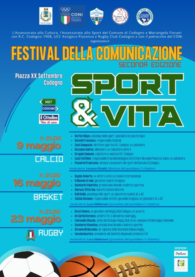 A Codogno tre serate dedicate allo sport come scuola di vita e inclusione