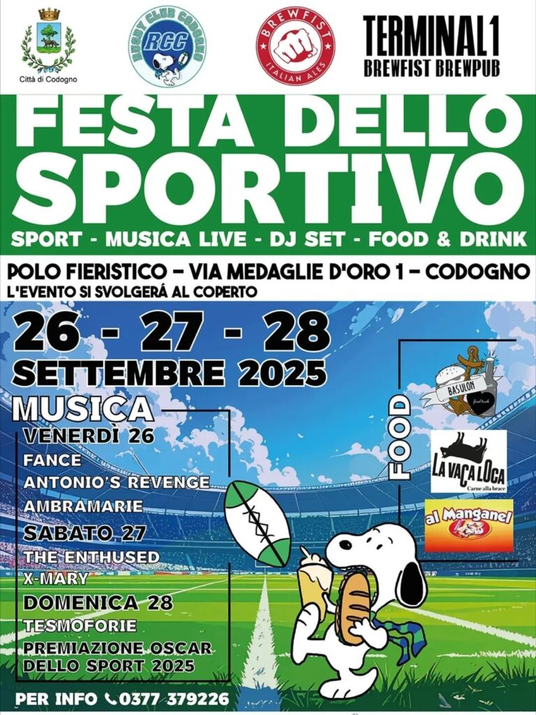Festa dello Sportivo 2025: un weekend di sport, musica e divertimento!