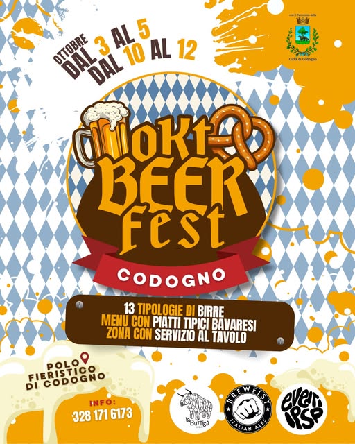 A Codogno arriva l’OktBeer Fest: due weekend all’insegna di birra e tradizione bavarese