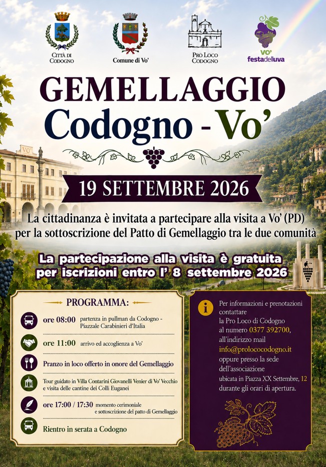 A Vò per celebrare il Gemellaggio: una giornata di incontro tra comunità